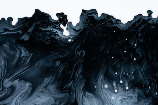 Abstract flow of liquid paints in mix
