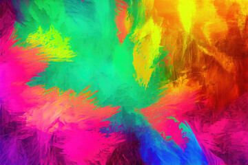 abstract colorful background in painted style created with Generative AI technology