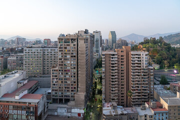 Santiago, Chile cityscape and skyline