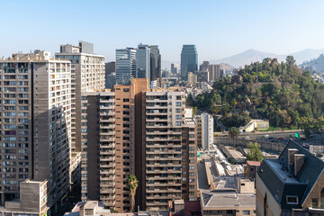 Santiago, Chile cityscape and skyline