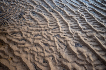 sand on beach, sand pattern on beach ground