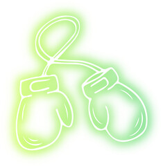 Set of Sport icon neon
