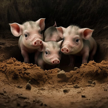Pigs in the mud. Generative AI.