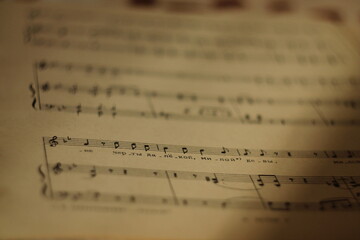 Music, guitar, sunny mood, notes, love, passion