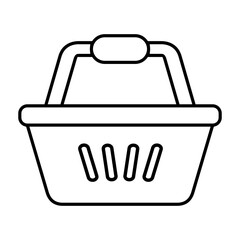 Basket icon vector . Shop cart illustration sign. Shop pacage symbol. Shoping logo.