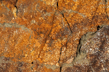 Background of a stone and metal texture: The perfect combination of strength and elegance.