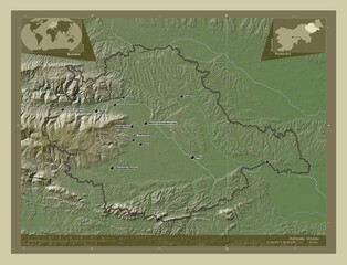 Podravska, Slovenia. Wiki. Labelled points of cities