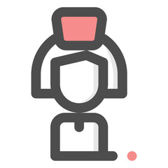 nurse colored icon
