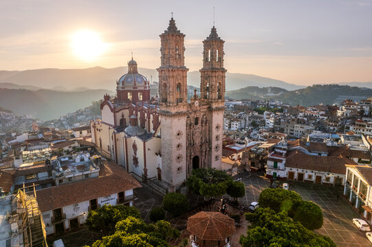 Taxco, Guerrero, Pueblo magico, Aerial photo