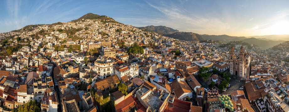Taxco, Guerrero, Pueblo magico, Aerial photo