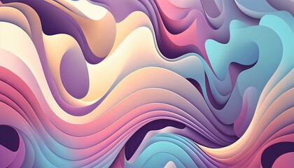 psychic waves background, AI generative illustration