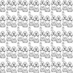 Doodle English Cocker Spaniel Dog pattern