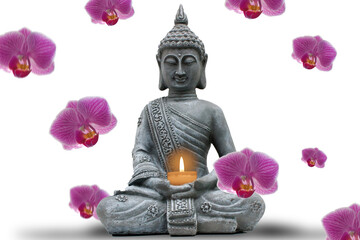 Buddha, Flowers and Silence