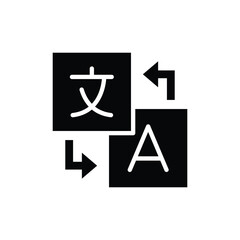 translation icon vector design template simple and modern