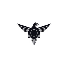 Eagle as a logo design. Illustration of an eagle as a logo design on a white background - 574988595