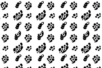 Obraz na płótnie Canvas Seamless pattern with cute raccoons. Generative Ai