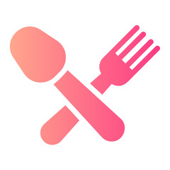 cutlery gradient icon