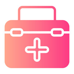 Obraz premium first aid kit gradient icon