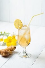 冷たいジンジャーエール