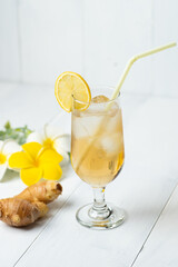 冷たいジンジャーエール