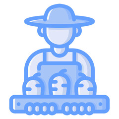 Harvest icon for technology, gardening, farming, industry, agriculture and internet of think