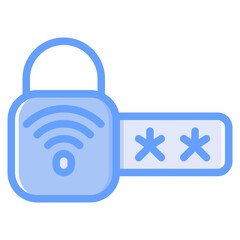 Password icon for home, smart, control, technology, internet, network, wireless and innovation
