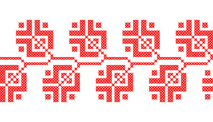 Ukrainian vector ornament. Traditional folk, ethnic ornament