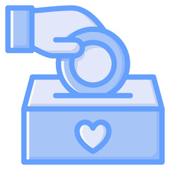 Charity icon for islamic, ramadan, muslim, mubarak, eid, religion and muslim