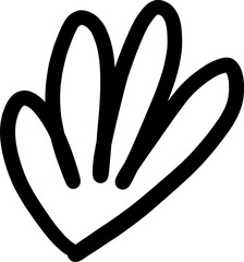 Hand Drawn Doodle Leaf