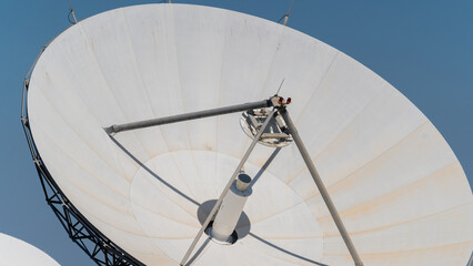 Satellite dish In the ground signal review station
