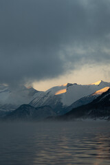 sunrise over the lake