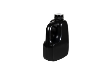 Black plastic canister