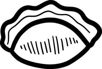 Hand Drawn Doodle Dumpling