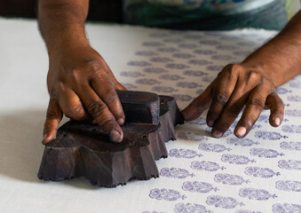 Block printing workshop, Rajasthan, Jaipur, India