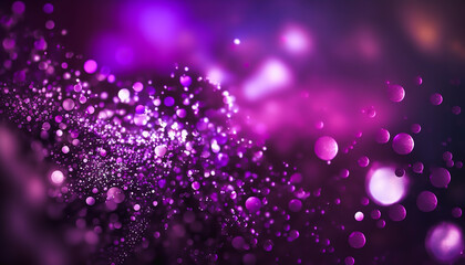 purple violet small glitter, bokeh background, Generative AI