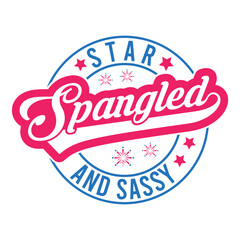 Star spangled and sassy svg