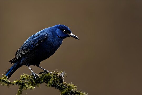 silhouette of bird. Generative AI