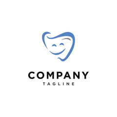Happy Teeth logo vector icon template
