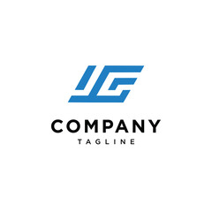 Obraz premium Letter J F and G vector icon template