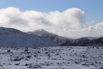 Snowdonia winter carneddau wales