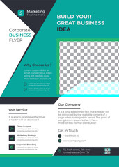 Business flyer Design. This templates Layout for Flyer.City concept in A4 layout. Cover book portfolio presentation poster.
Corporate business flyer.