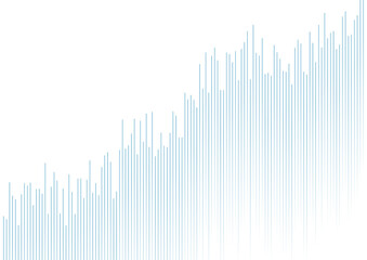 Abstract growing financial graph chart background