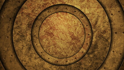Brown technology abstract background with ancient grunge texture
