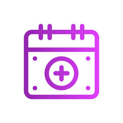 medical appointment gradient icon