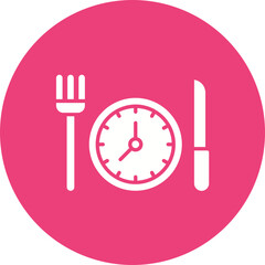 Fototapeta premium Scheduled Meals Icon