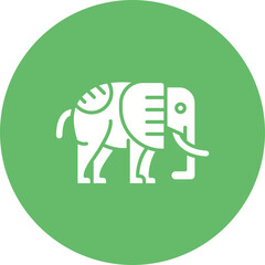 Circus Elephant Icon