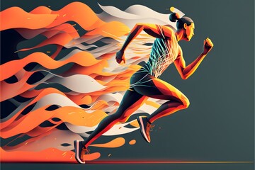 Running poster design