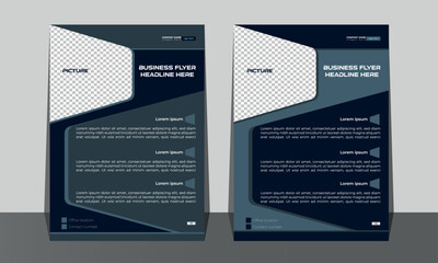 Obraz premium Business flyer design template