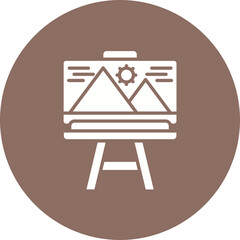 Canvas And Easel Icon