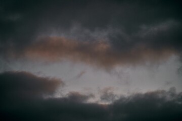 Beautiful sky with clouds. Natural background.